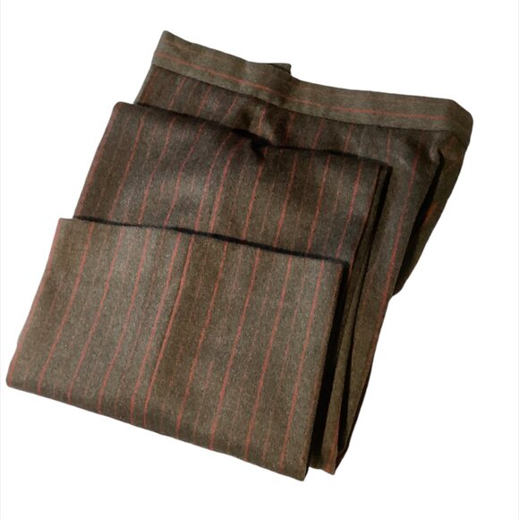 VINTAGE Laurèl 2 pc Pin Stripe Pant Suit, Sz 38, Dark Grey, Burgundy - Picture 12 of 12